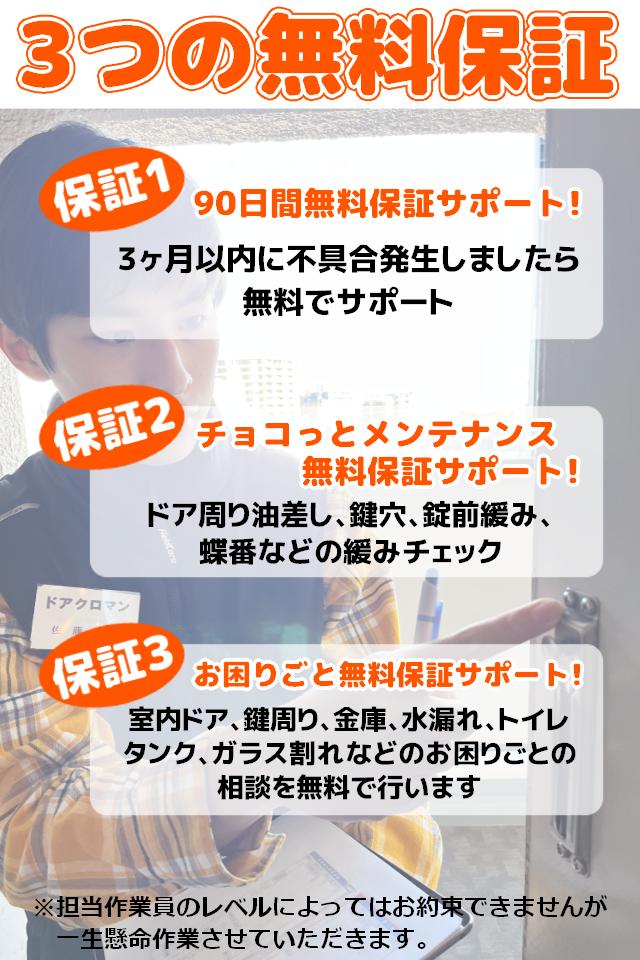 3つの無料保証